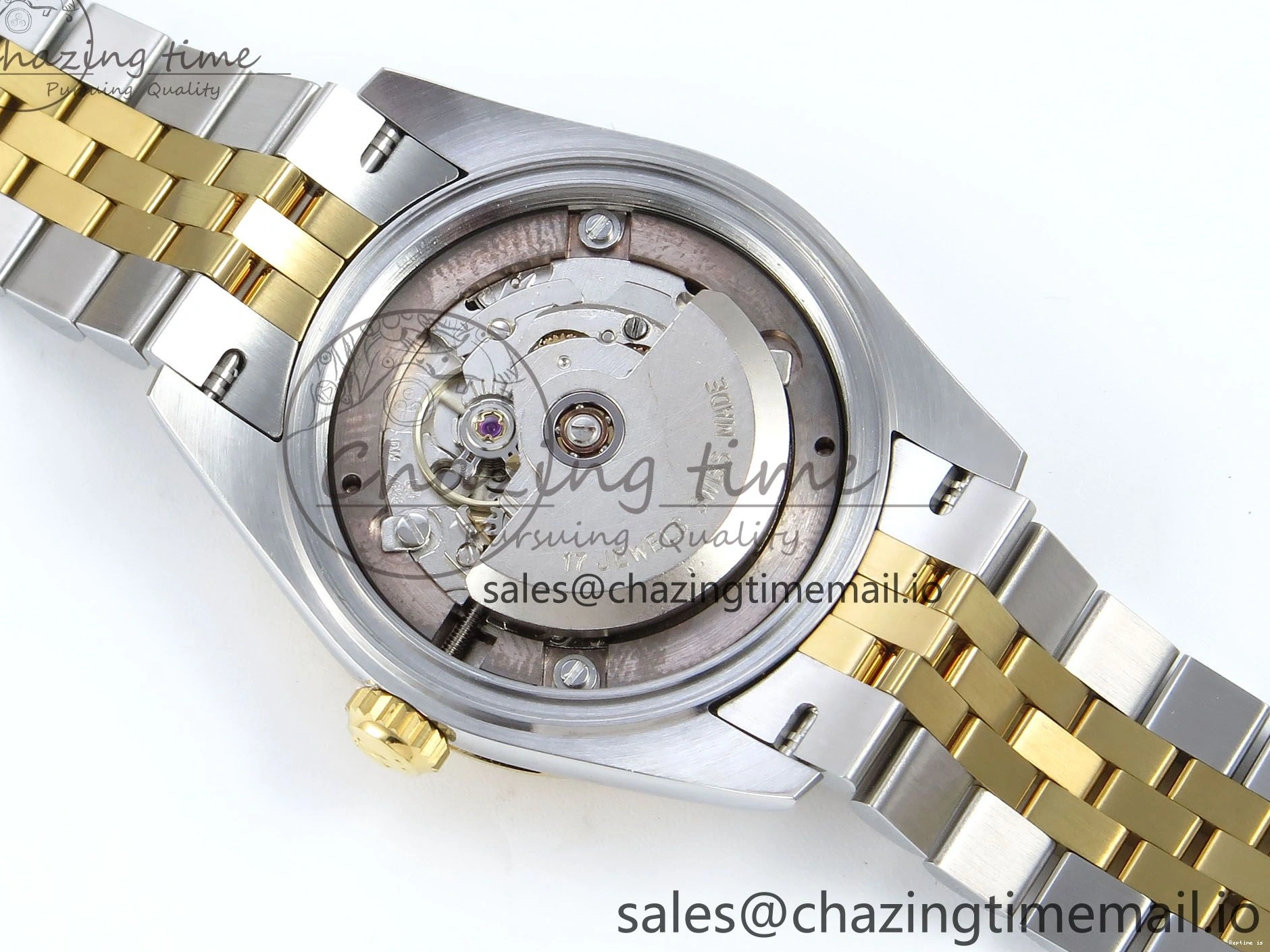 1221 DateJust 31 278273 ARF 1:1 Best Edition 904L Steel Green Roman Diamonds Dial on SS YG Jubilee Bracelet ETA Flexible 572